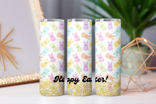 20oz Straight Skinny Tumbler- Hoppy Easter